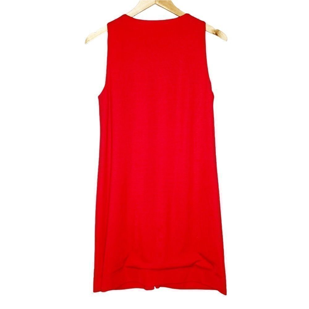 LOVE MOSCHINO | Full Zip Short Sleeve Red Dress - Picture 3 of 6